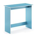 Furinno Furinno 14035LBL Simplistic Study Table; Light Blue & White 14035LBL